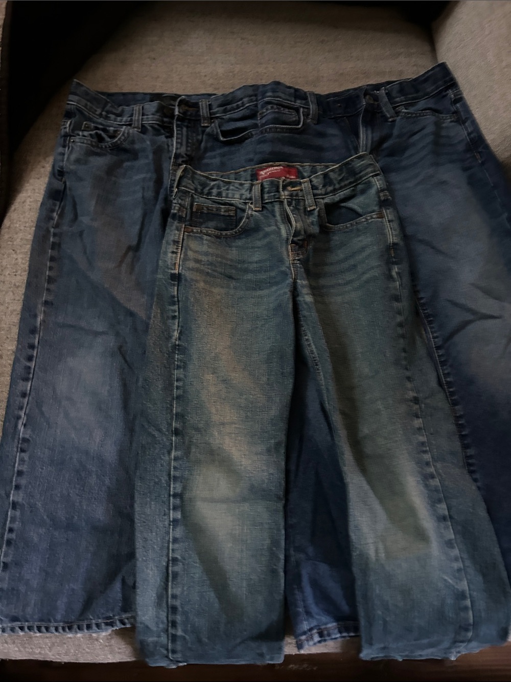 3 pairs of boys Blue Denim Jeans - Classic Straight Fit